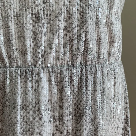 WHBM Shimmer Snake Print Sequin Mini Dress - Picture 6 of 12